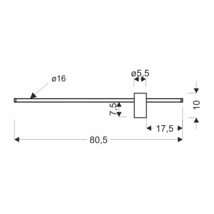 Zlaté LED nástěnné svítidlo ARIAN LED/13W/230V