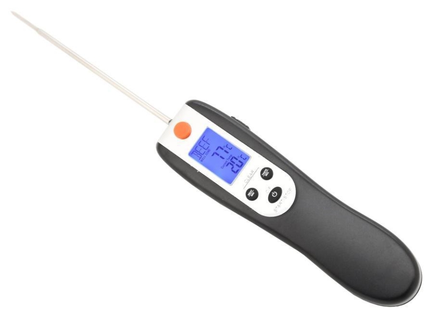 Zložljiv digitalni termometer za meso 0-300°C 2xAAA