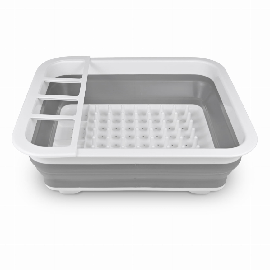 Zložljiv silikonski odcejalnik za posodo