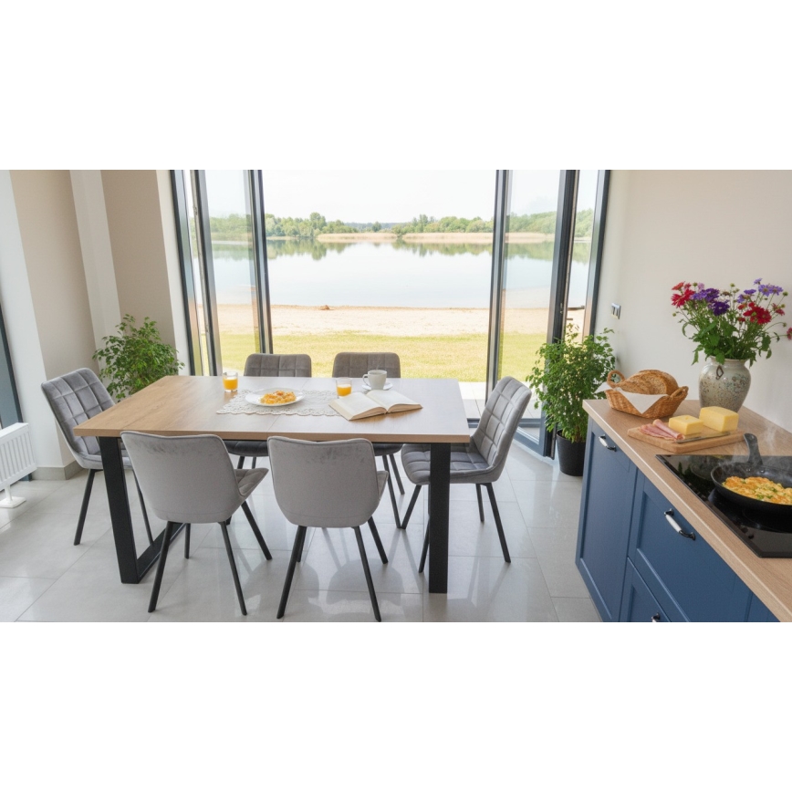 Zložljiva jedilna miza COLIN hrast