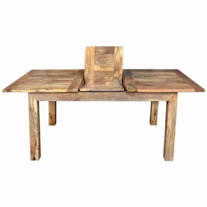 Zložljiva jedilna miza HINA 180x90 cm masiven les/mangovec