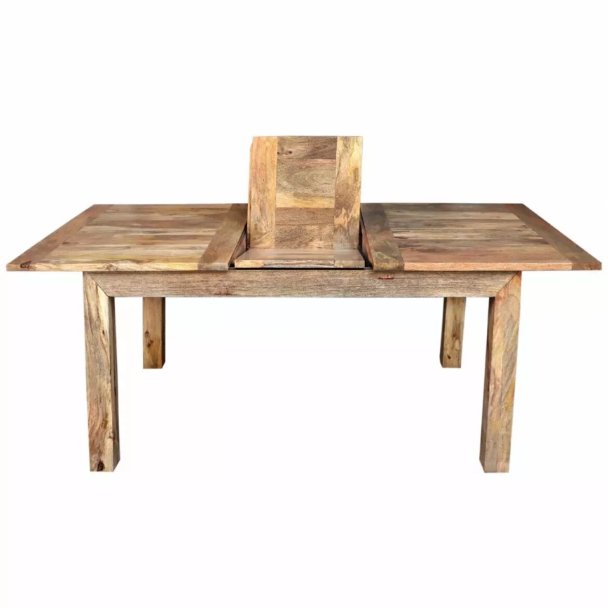 Zložljiva jedilna miza HINA 180x90 cm masiven les/mangovec