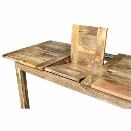 Zložljiva jedilna miza HINA 180x90 cm masiven les/mangovec