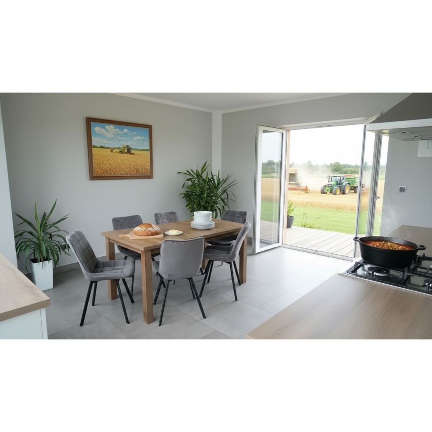 Zložljiva jedilna miza LIAM hrast