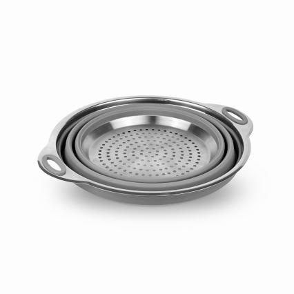 Zložljivo silikonsko potovalno cedilo