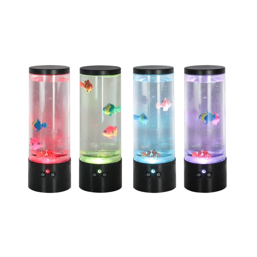 Zuma Line - LED RGB Zatemnitvena namizna svetilka LED/1W/5V/3xAA + Daljinski upravljalnik