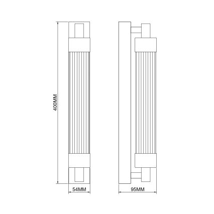 Zuma Line - LED stenska svetilka LED/8W/230V črna