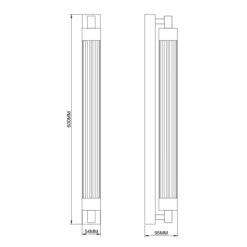 Zuma Line - LED stenska svetilka LED/14W/230V črna