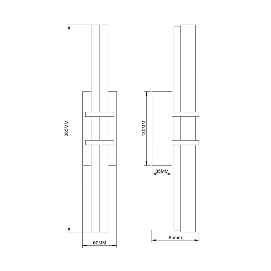 Zuma Line - LED stenska svetilka LED/8W/230V zlata