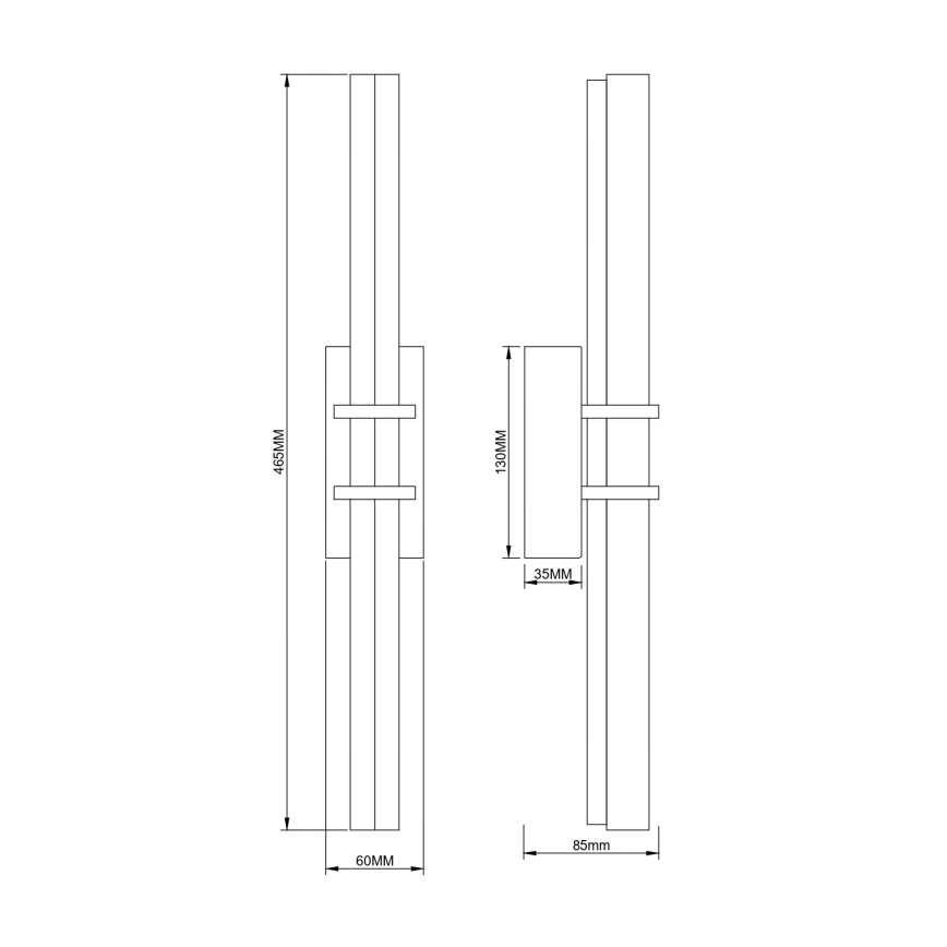 Zuma Line - LED Stenska svetilka LED/10W/230V zlata