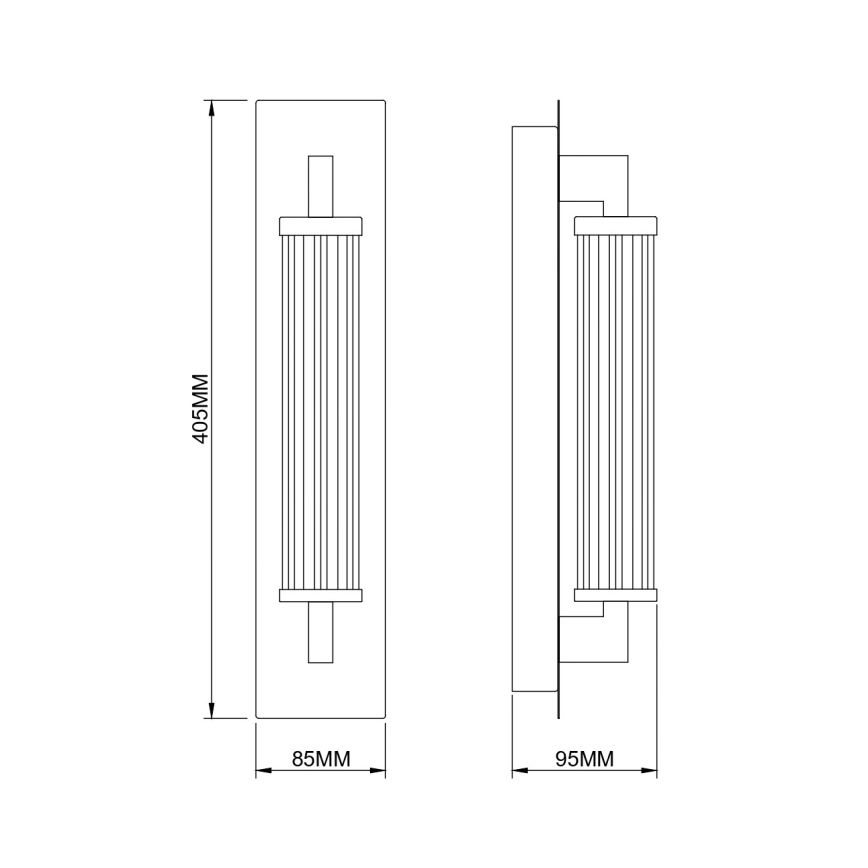 Zuma Line - LED stenska svetilka LED/8W/230V zlata