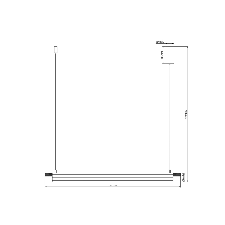 Zuma Line - LED lestenec na kablu LED/14W/230V zlati