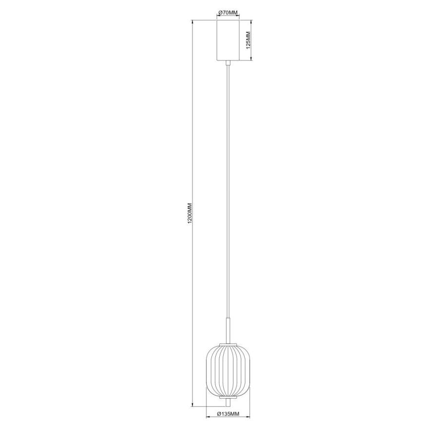 Zuma Line - LED viseči lestenec na tankem kablu, LED/6,5W/230V, Ø 13 cm, zlata