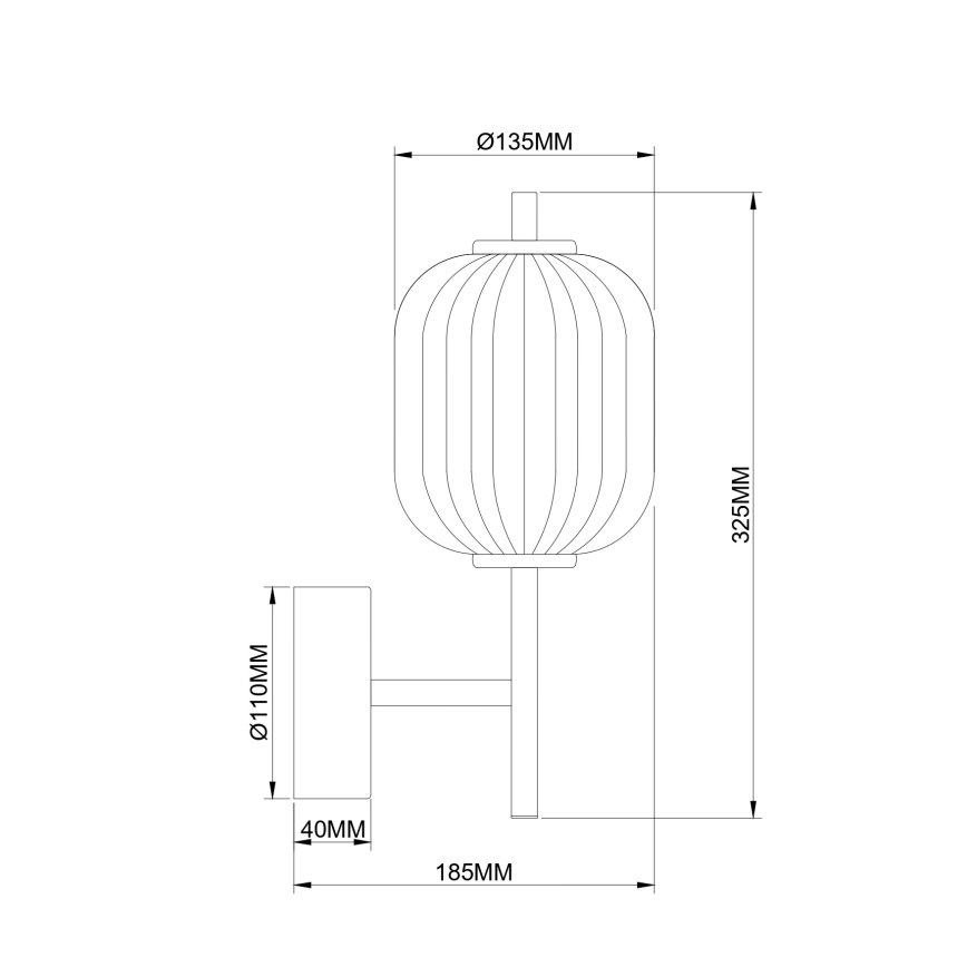 Zuma Line - LED stenska svetilka LED/6,5W/230V, zlata