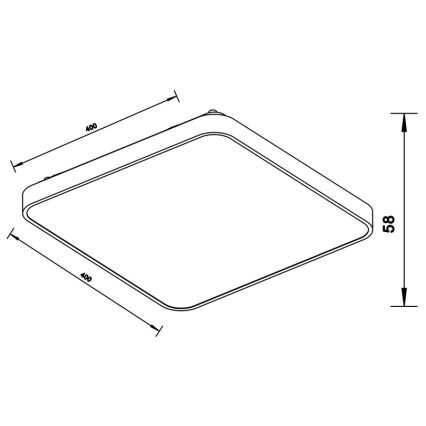 Zuma Line - LED Stropna svetilka LED/40W/230V krom