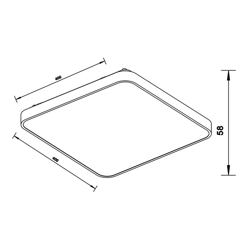 Zuma Line - LED Stropna svetilka LED/40W/230V sijajni krom