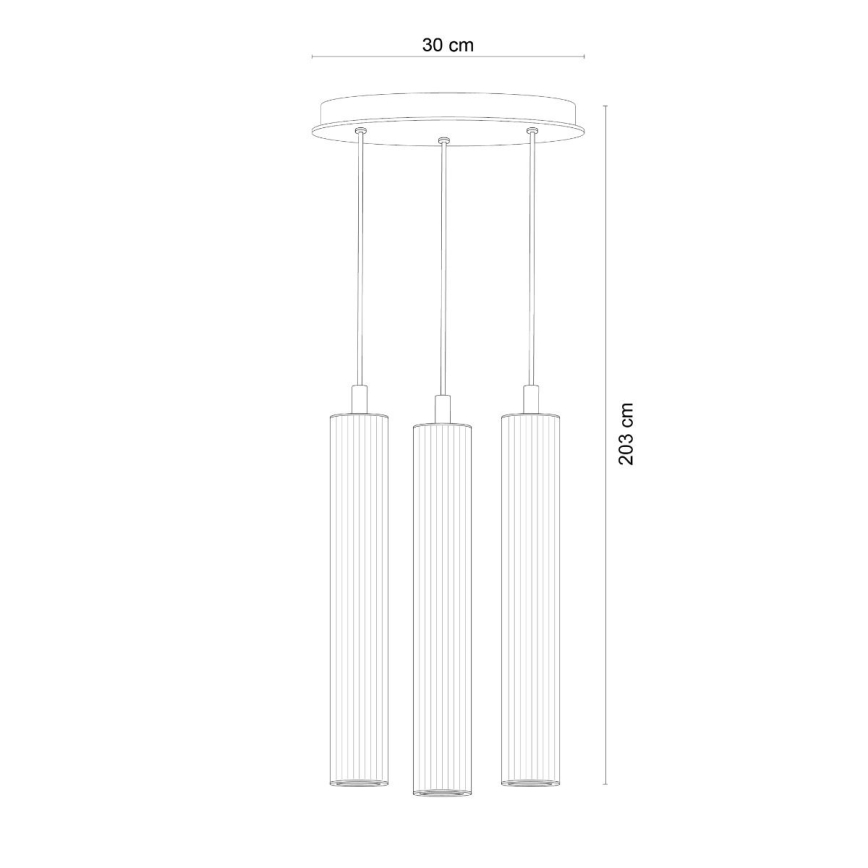 Zuma Line - Lestenec na žici 3xE14/7W/230V zlata