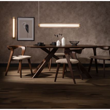 Zuma Line - zatemnjevalni LED viseči lestenec na kablu LED/39W/230V 2700-6500K zlata + daljinski upravljalnik