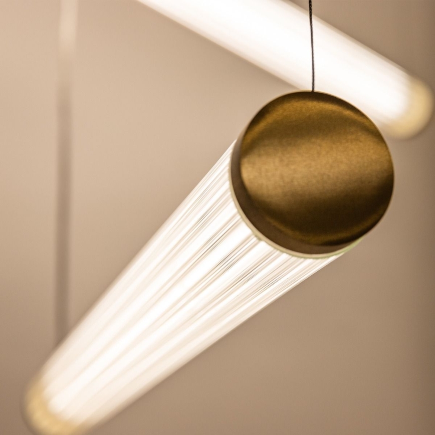 Zuma Line - LED zatemljiv lestenec na jekleni vrvici LED/64W/230V 2700-6500K zlati + daljinski upravljalnik