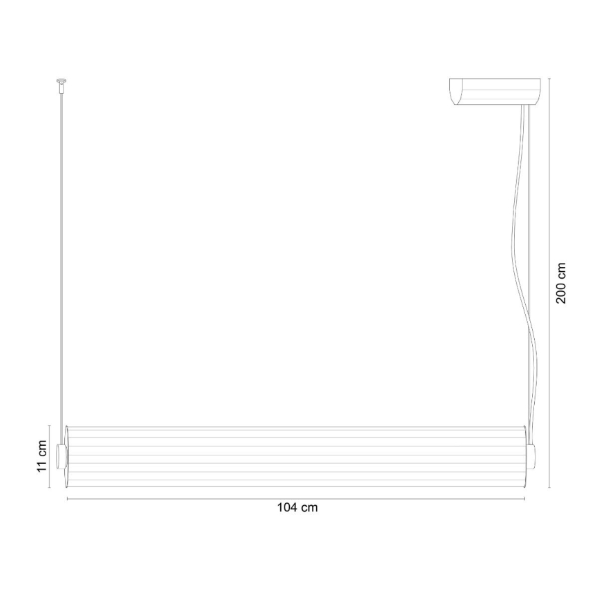 Zuma Line - LED viseči lestenec na kablu z nastavljivo svetlostjo LED/39W/230V 2700-6500K črna + daljinski upravljalnik