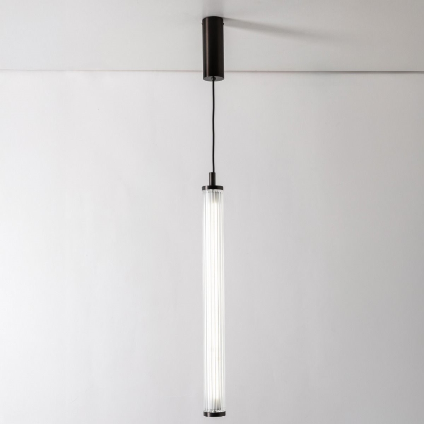Zuma Line - LED zatemljiv lestenec na jekleni vrvici LED/26W/230V 2700-6500K črna + daljinski upravljalnik