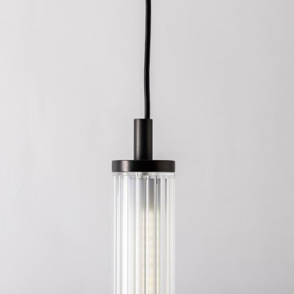 Zuma Line - LED zatemljiv lestenec na jekleni vrvici LED/26W/230V 2700-6500K črna + daljinski upravljalnik