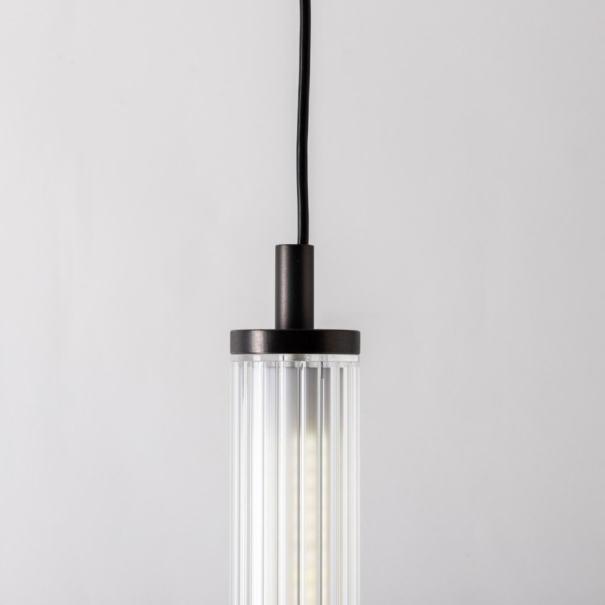 Zuma Line - LED zatemljiv lestenec na jekleni vrvici LED/26W/230V 2700-6500K črna + daljinski upravljalnik