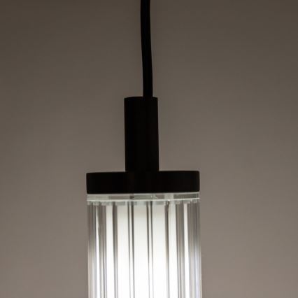 Zuma Line - LED zatemljiv lestenec na jekleni vrvici LED/26W/230V 2700-6500K črna + daljinski upravljalnik