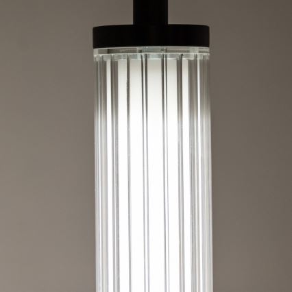 Zuma Line - LED zatemljiv lestenec na jekleni vrvici LED/26W/230V 2700-6500K črna + daljinski upravljalnik