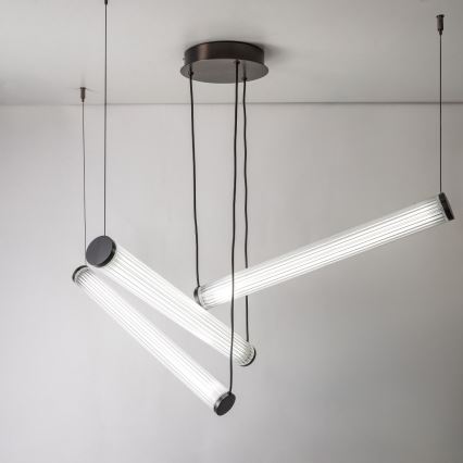 Zuma Line - LED zatemljiv lestenec na kablu LED/64W/230V 2700-6500K črna + daljinski upravljalnik