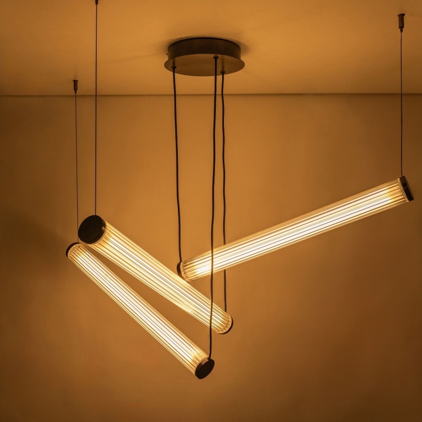 Zuma Line - LED zatemljiv lestenec na kablu LED/64W/230V 2700-6500K črna + daljinski upravljalnik