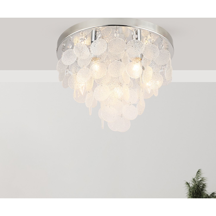 Zuma Line - Nadgradni lestenec 8xE14/40W/230V sijajni krom