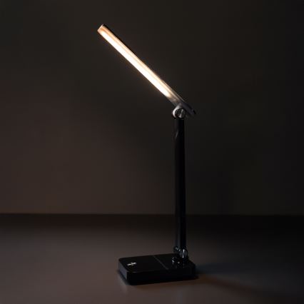 Zuma Line - LED Polnilna namizna svetilka LED/8W/1200 mAh 3000/4500/6000K CRI 90 črna