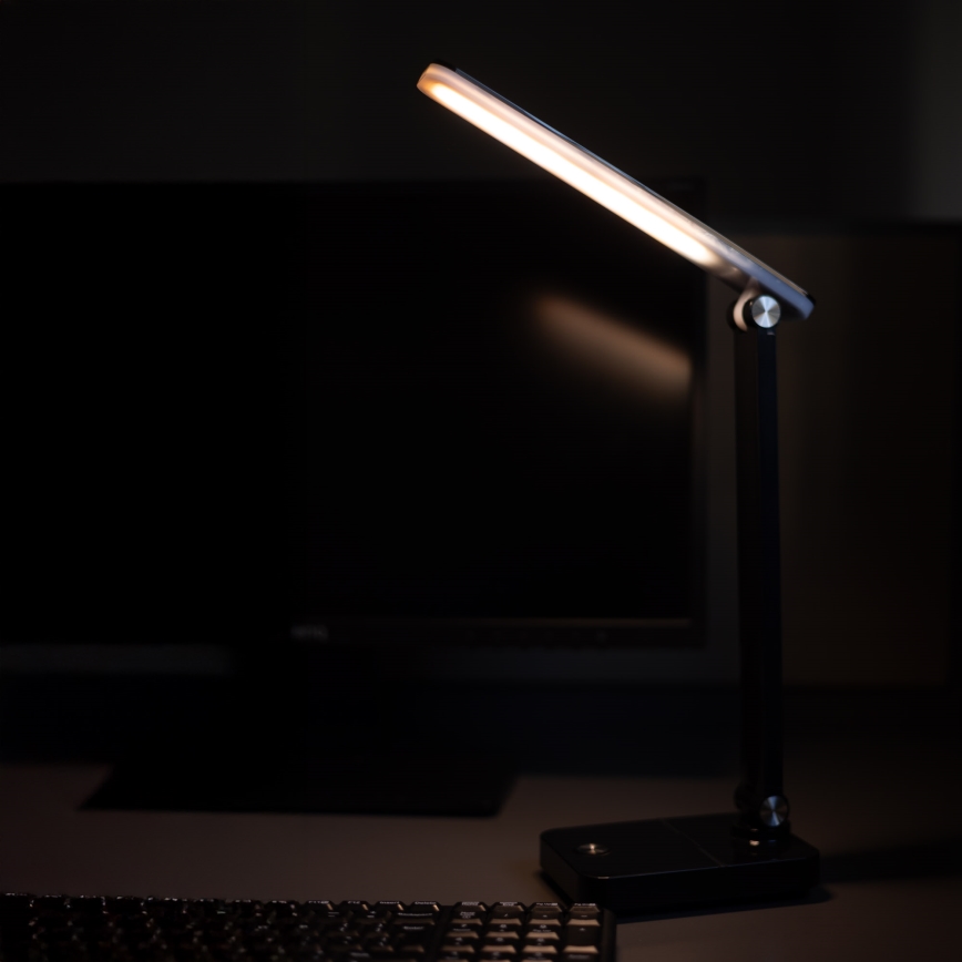 Zuma Line - LED Polnilna namizna svetilka LED/8W/1200 mAh 3000/4500/6000K CRI 90 črna