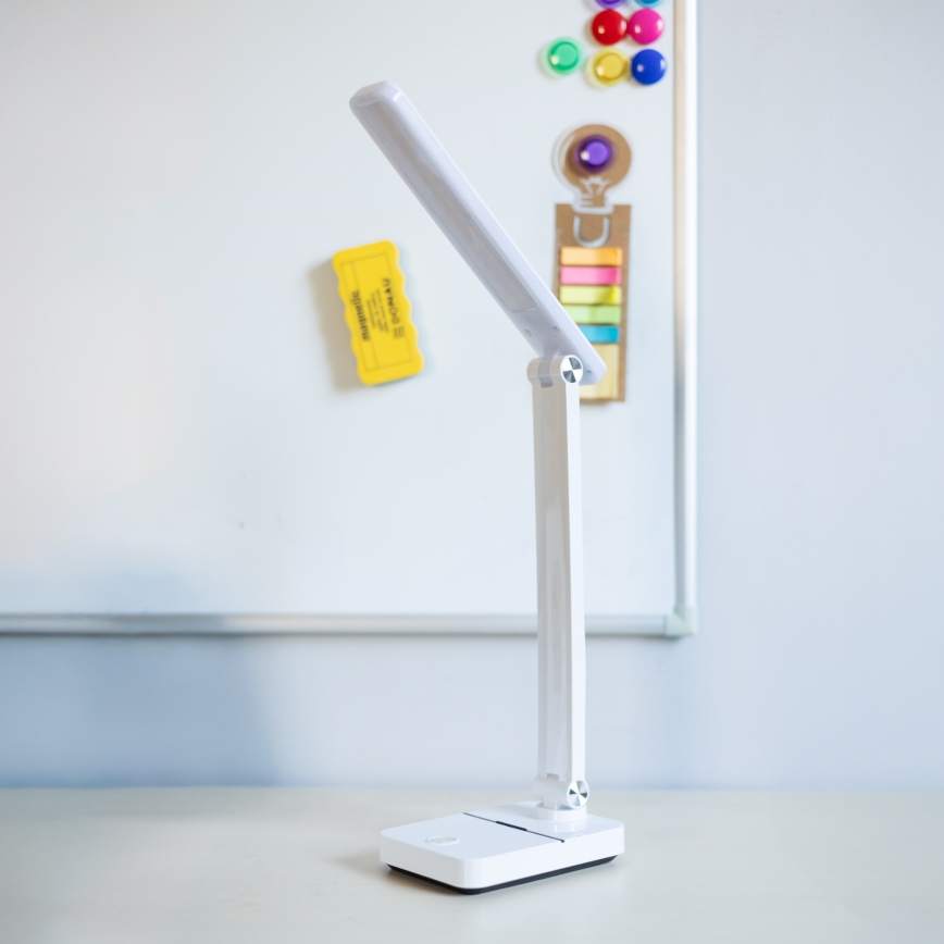 Zuma Line - LED Polnilna namizna svetilka LED/8W/1200 mAh 3000/4500/6000K CRI 90 bela