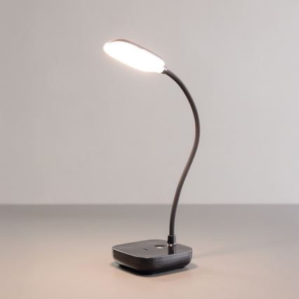 Zuma Line - LED Polnilni namizna svetilka LED/7W/1200 mAh 3000/4500/6000K črna