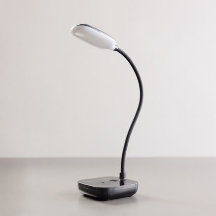 Zuma Line - LED Polnilni namizna svetilka LED/7W/1200 mAh 3000/4500/6000K črna