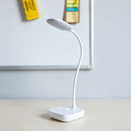 Zuma Line - LED Polnilna namizna svetilka LED/7W/1200 mAh 3000/4500/6000K CRI 90 bela