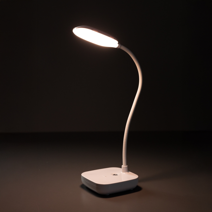 Zuma Line - LED Polnilna namizna svetilka LED/7W/1200 mAh 3000/4500/6000K CRI 90 bela