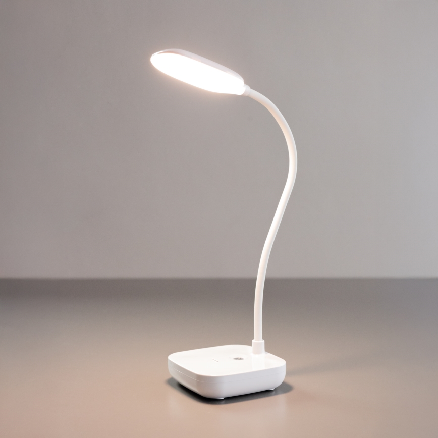 Zuma Line - LED Polnilna namizna svetilka LED/7W/1200 mAh 3000/4500/6000K CRI 90 bela