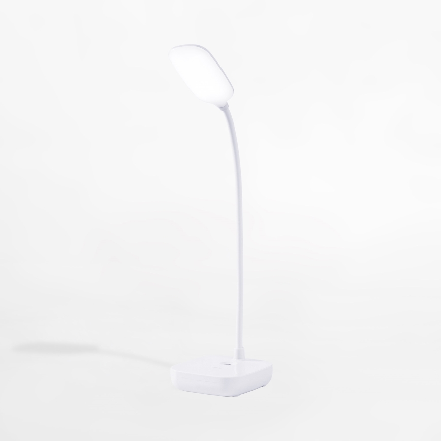 Zuma Line - LED Polnilna namizna svetilka LED/7W/1200 mAh 3000/4500/6000K CRI 90 bela