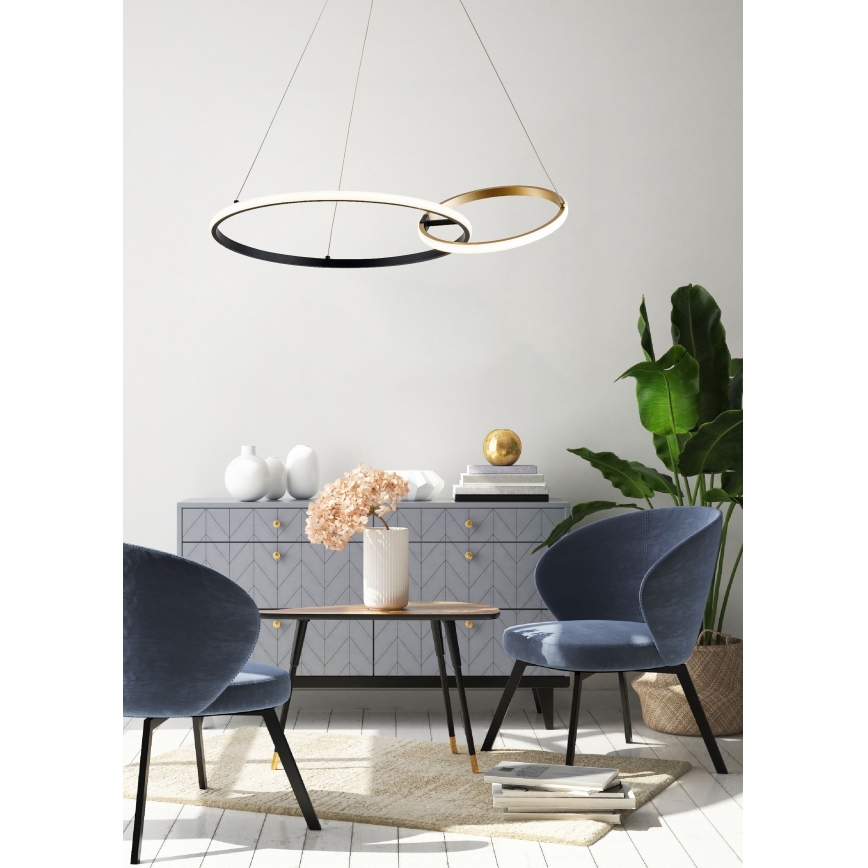 Zuma Line - LED Lestenec na vrvici LED/36W/230V 3000/4000/6000K zlata