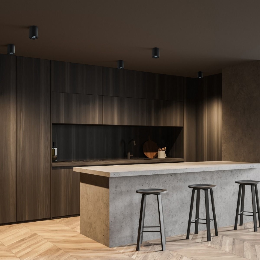 Zuma Line - LED RGBW zatemnljivo točkovno svetilo 1xGU10/6W/230V črna + daljinski upravljalnik