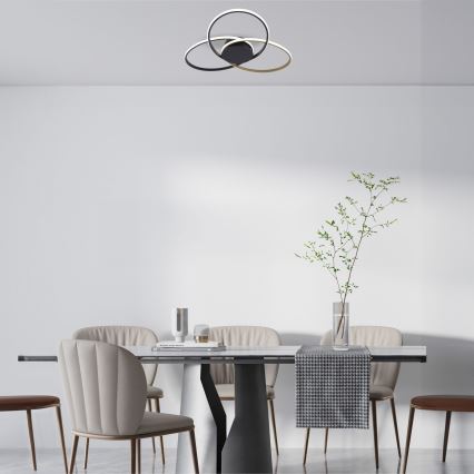 Zuma Line - LED Stropna svetilka LED/60W/230V 3000/4000/6000K črna/zlata