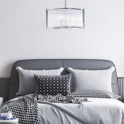 Zuma Line - Lestenec na verigi 3xE27/40W/230V sijajni krom