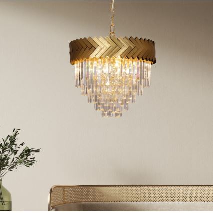 Zuma Line - Lestenec na verigi 9xE14/40W/230V zlata