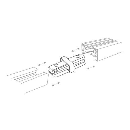 Zuma Line - Reflektor za tračni sistem 6xGU10/10W/230V črna + tračni dodatki