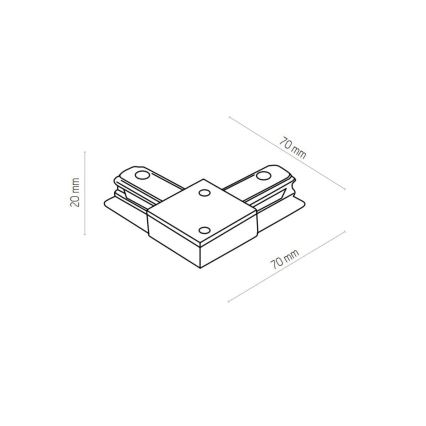 Zuma Line - Reflektor za tračni sistem 6xGU10/10W/230V črna + tračni dodatki