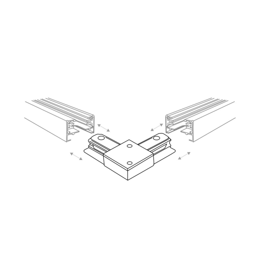 Zuma Line - Reflektor za tračni sistem 8xGU10/10W/230V črna + tračni dodatki