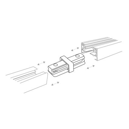 Zuma Line - Reflektor za tračni sistem 8xGU10/10W/230V bela + tračni accessories